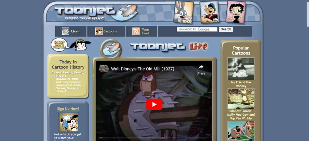 ToonJet – Best for Classic Cartoons | Top 13 Best Watch Cartoon Online Free Websites in 2025