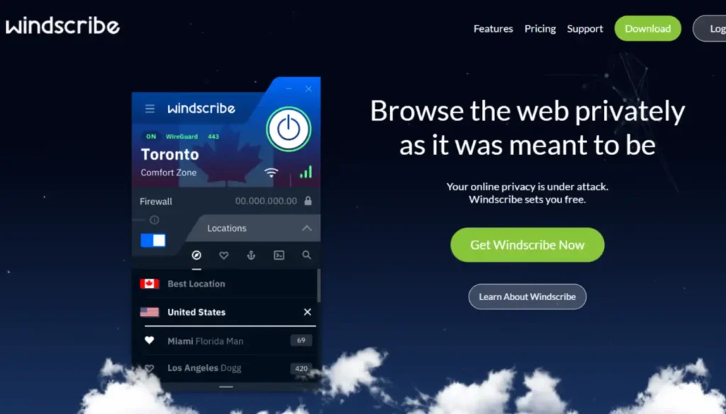 Windscribe VPN – Streaming Geo-Restricted Content