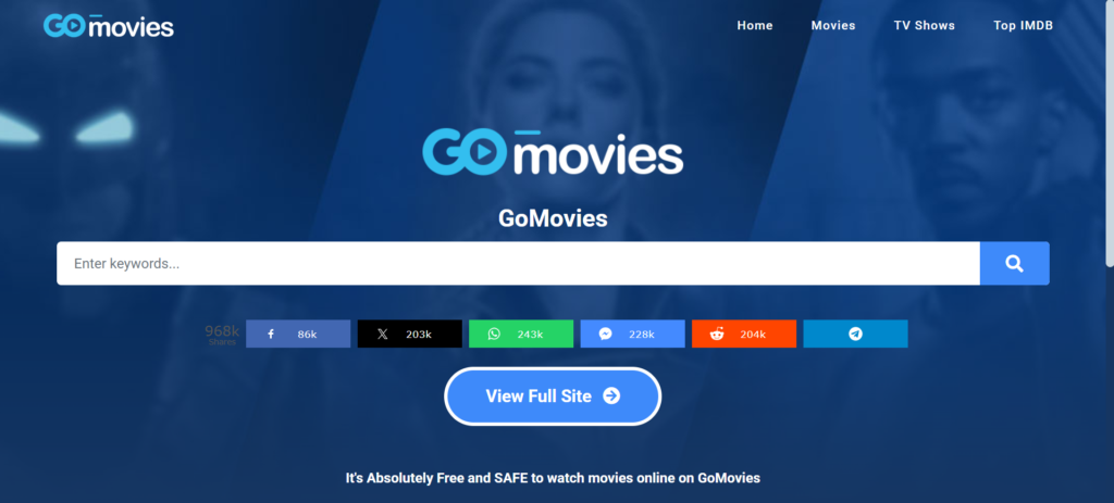 GoMovies: A Reliable Free Streaming Platform with a User-Friendly Interface Like FMovies | 13 Best FMovies Alternatives for Free Streaming (2025)