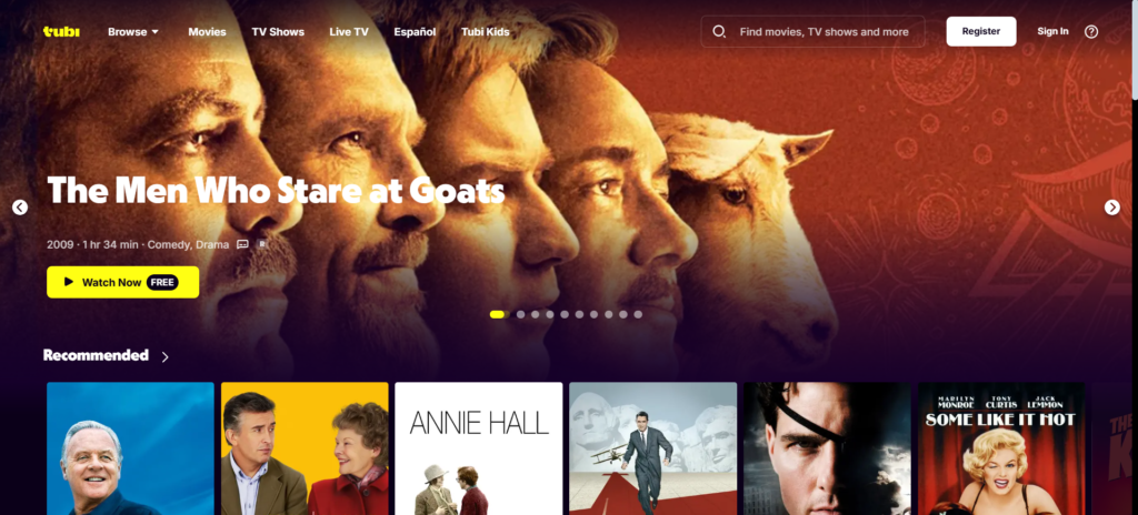 Tubi TV: Legal and ad-supported Soap2day alternative | 19 Best Soap2day Alternatives to Watch Free Movies in 2025