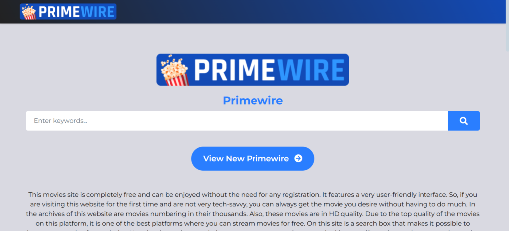 PrimeWire: This is a Classic free streaming site with tons of content | 19 Best Soap2day Alternatives to Watch Free Movies in 2025
