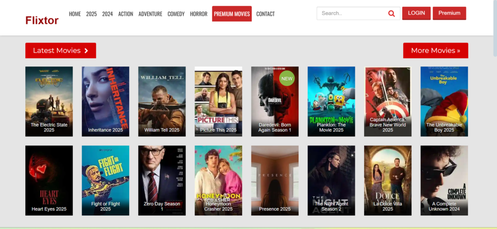 FlixTor: One of the best Putlocker alternatives with a huge library.