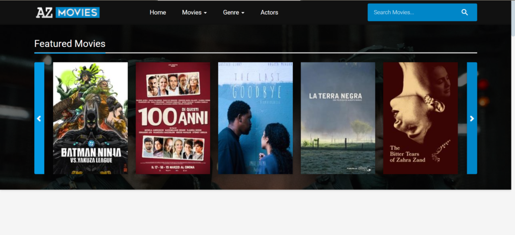 AZ Movies: A reliable alternative to Putlocker with ad blocker support.