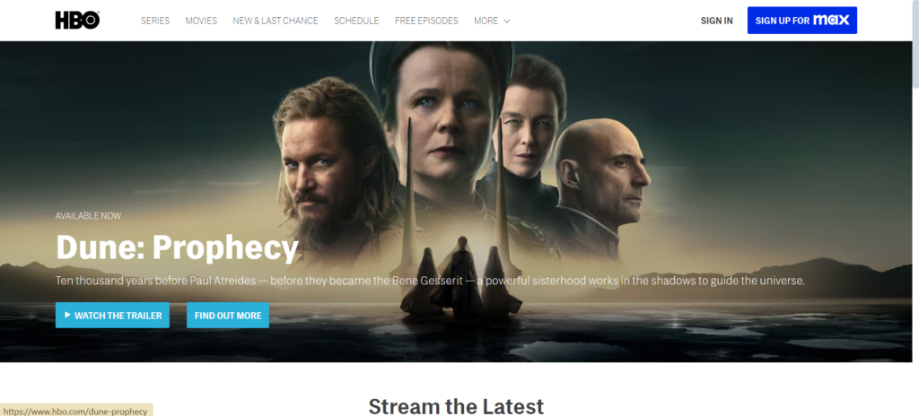 HBO Max: A premium Putlocker alternative with blockbuster content | The 21 Best Putlocker Alternatives to Stream Movies Online