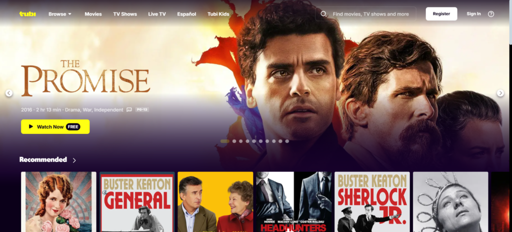 Tubi (TubiTV): Free & Legal Streaming for On-Demand Content & Live TV