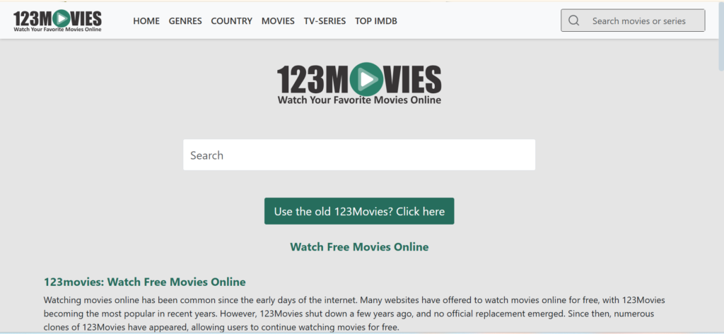 123Movies: One of the Fast Speeds FlixTor Alternatives for Smooth Streaming in HD Quality