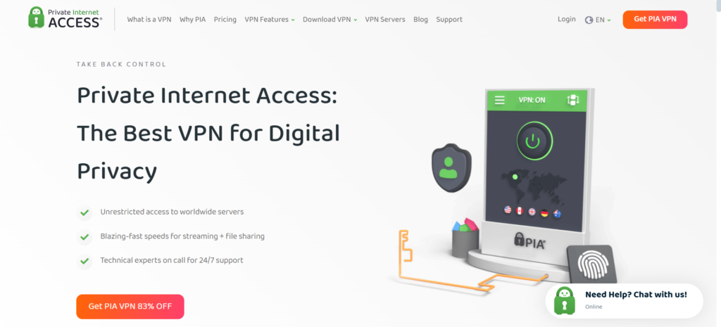 Private Internet Access (PIA): Vast Network for Lag-Free Live Sports Streaming Anywhere