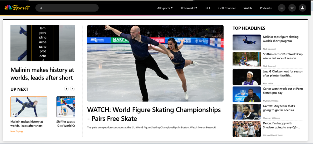 NBC Sports | 31 Best StreamEast Alternatives to Watch Free Live Sports (2025)