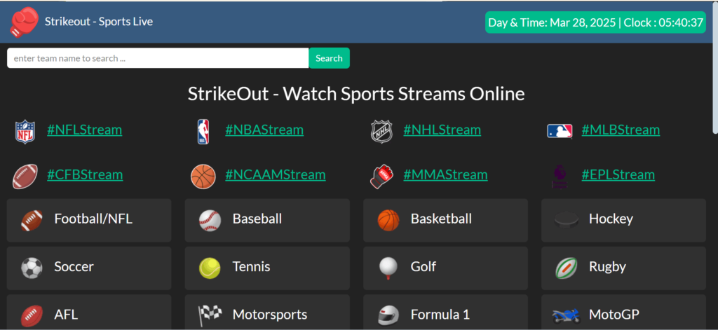 StrikeOut | 31 Best StreamEast Alternatives to Watch Free Live Sports (2025)