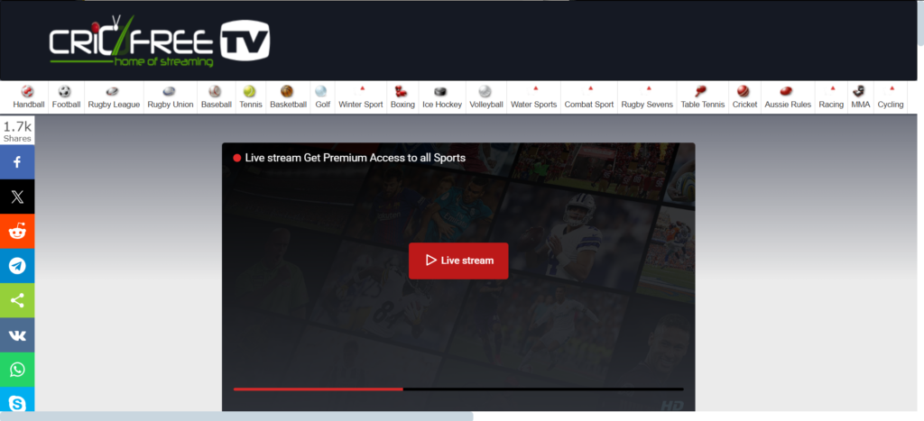 CricFreeTV | 31 Best StreamEast Alternatives to Watch Free Live Sports (2025)