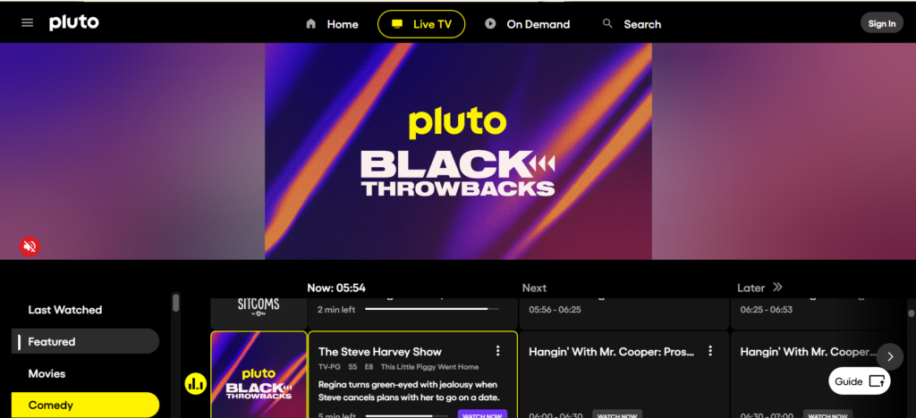 Pluto TV | 31 Best StreamEast Alternatives to Watch Free Live Sports (2025)