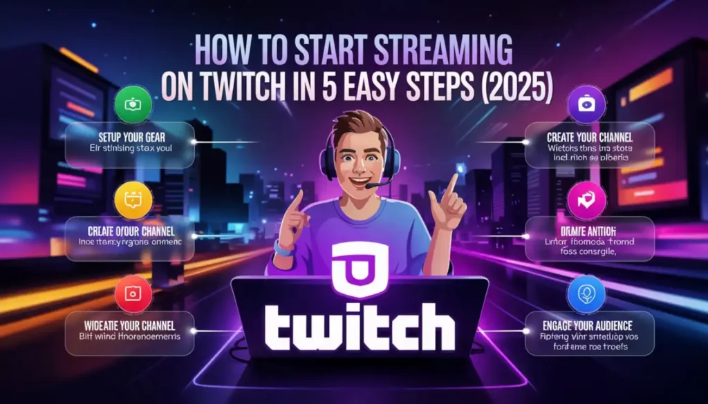 How to Start Streaming on Twitch in 5 Easy Steps (2025)