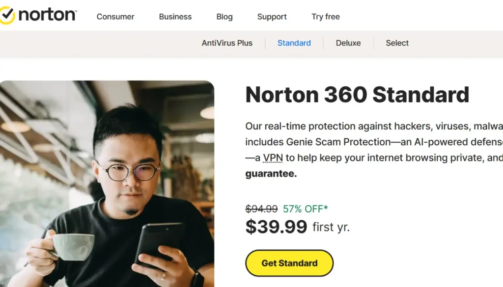 Norton 360 Standard: Best Internet Security Suite With Numerous Tools
