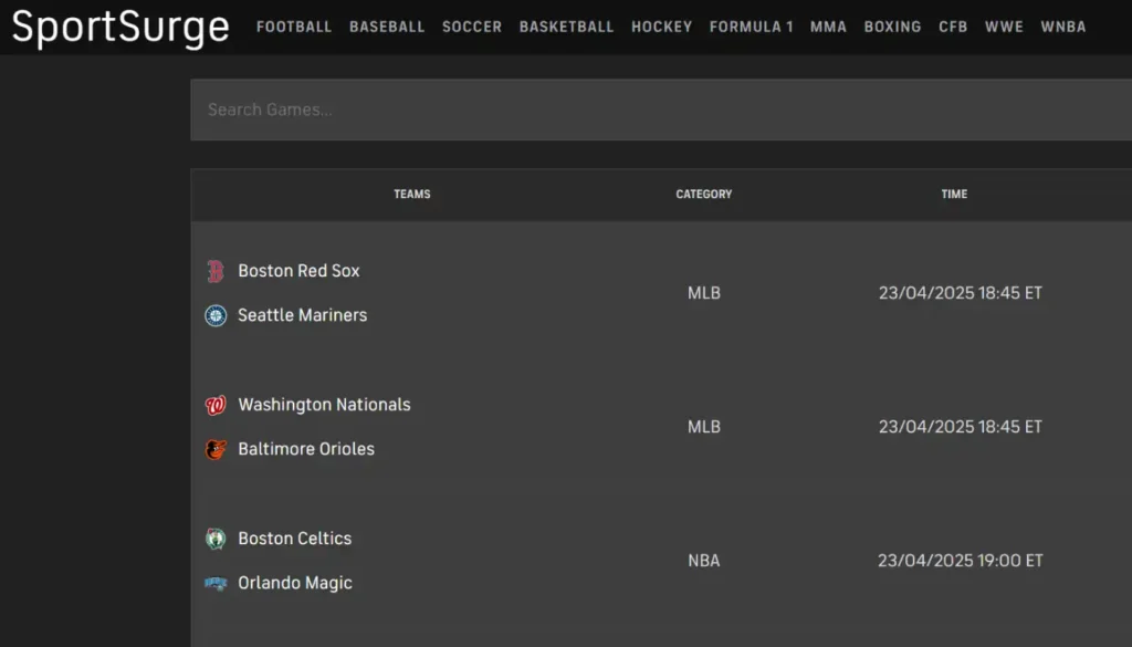 SportSurge | The 17 Best Stream2Watch Alternatives in 2025 (Free & Safe)