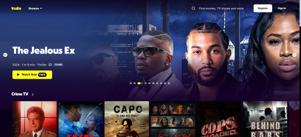 Tubi: Legal streaming with minimal ads | 36 Best Free Movie Streaming Sites to Watch in 2025