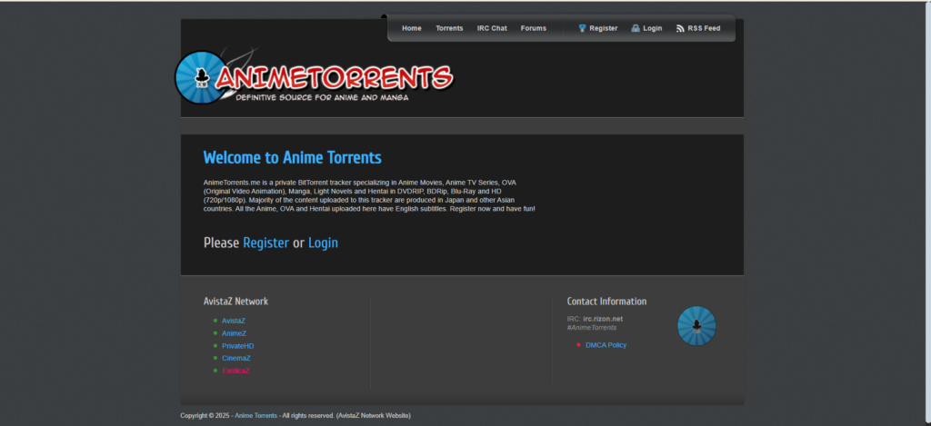 AnimeTorrents – Best Semi-Closed Dubbed Anime Community | Top 13 Best Anime Torrent Sites That Still Work in 2025
