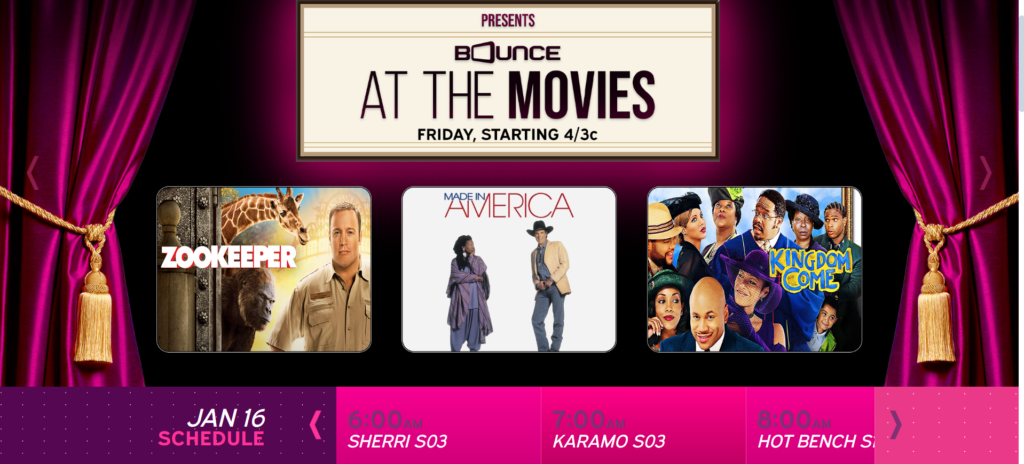 Bounce TV: A free streaming site that focuses on Afro-American content | 36 Best Free Movie Streaming Sites to Watch in 2025