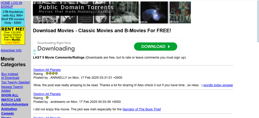 Public Domain Torrents