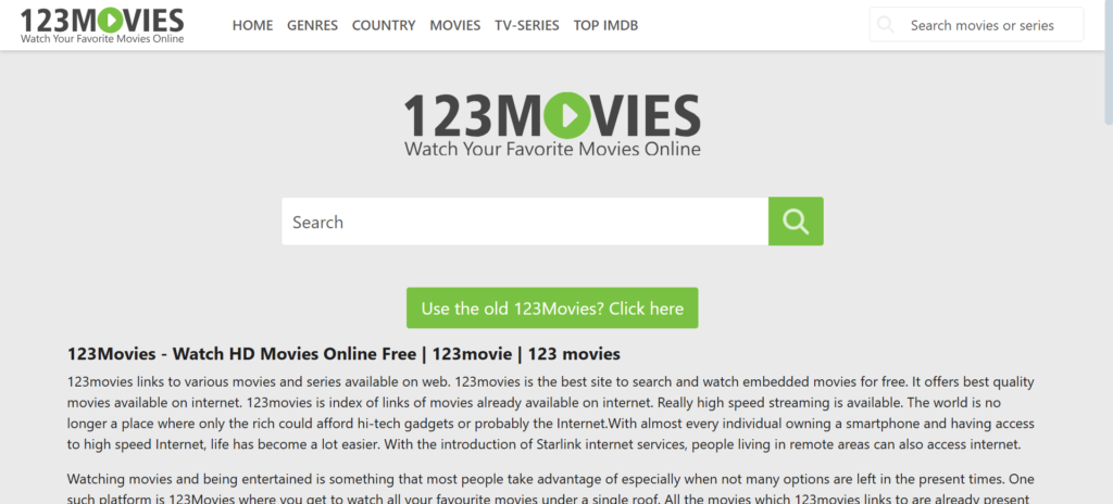 123Movies: A Best Free Streaming Site with Constantly Updated Content