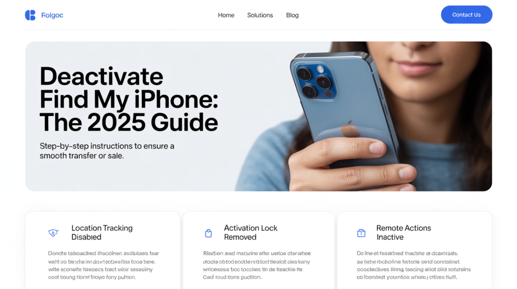 how to deactivate find my iphone